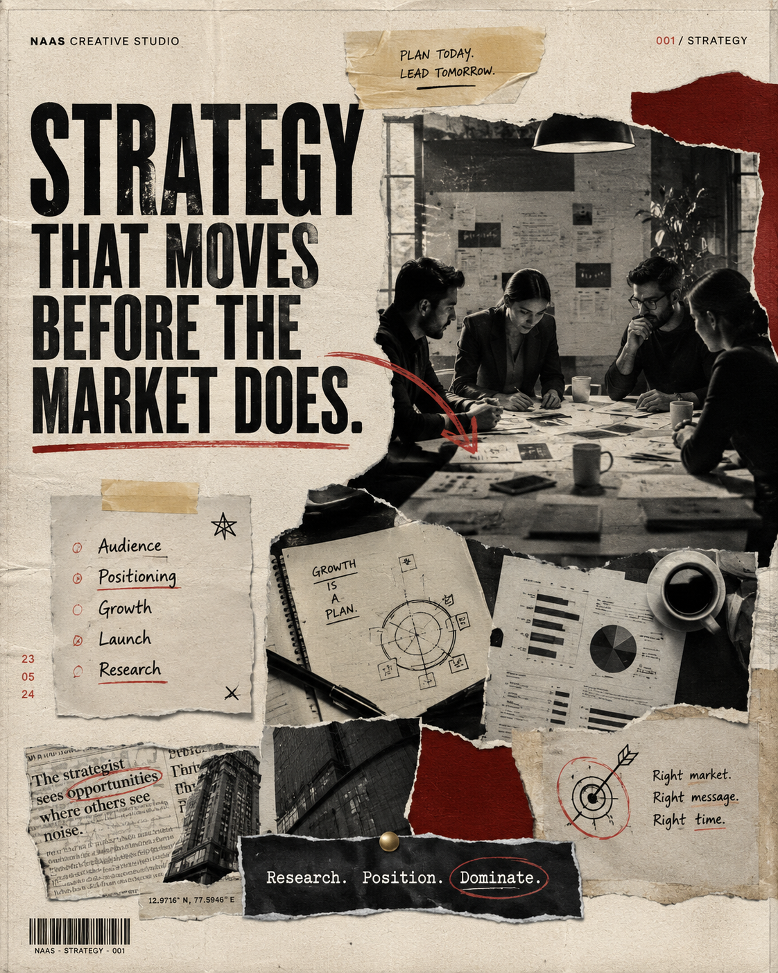 Strategy — Naas Creative Studio editorial hero visual