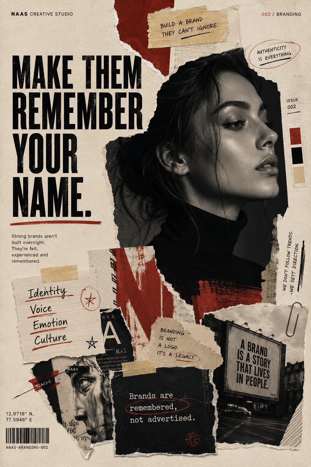 Branding — Naas Creative Studio editorial hero visual